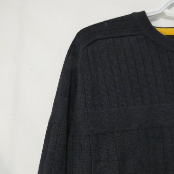 ABERCROMBIE & FITCH - A 92 | large | Classic Heavyweight Ribbed Navy Sweater - Picture 3 of 14